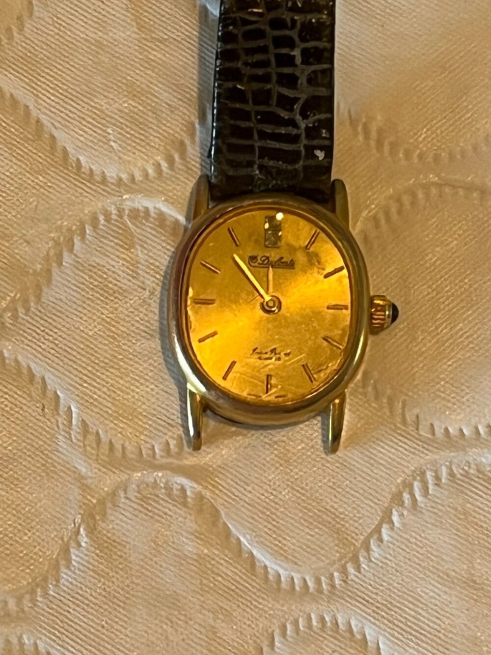 Vintage Lucien Piccard Dufonte watch face